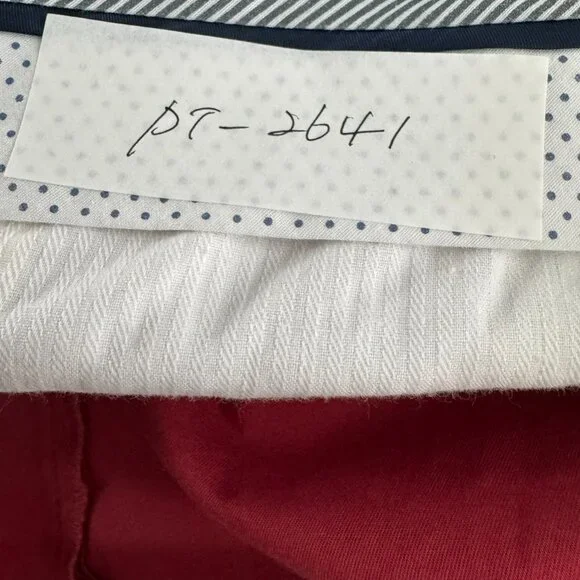 Talbots Heritage Cropped Ankle Pants 20W Red Cotton‎ Spandex NWT PT-2641 - Picture 2 of 14